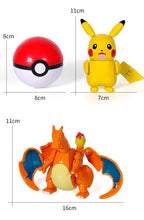 Load image into Gallery viewer, Pokemon Pikachu with Pokeball Anime Figure Collection