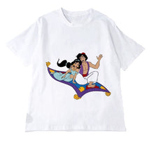 Load image into Gallery viewer, Aladdin and Jasmine on the magic Carpet 2019 New summer T-Shirt Women