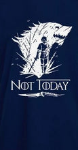 Load image into Gallery viewer, Game Of Thrones Arya Stark Not Today White Logo T-Shirt Men