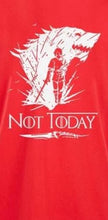 Load image into Gallery viewer, Game Of Thrones Arya Stark Not Today White Logo T-Shirt Men