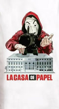 Load image into Gallery viewer, Money Heist Dali Mask Machine Gun T-Shirt Men