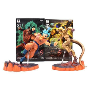 Dragon Ball Z Super Saiyan Son Goku and Freezer Golden Anime Figure Collection - Anime