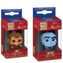 Load image into Gallery viewer, Aladdin Funko Pocket Genie and Abu Keychain