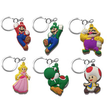 Load image into Gallery viewer, Super Mario 6 Diferent Types Keychain