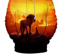 Load image into Gallery viewer, The Lion King 2019 New Film Mufasa and Simba Sweatshirt Men