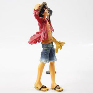 One Piece Monkey D Luffy With Pirate Flag Anime Figure Collection - Anime