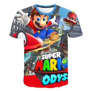 Super Mario Odyssey T-Shirt Kids and Men