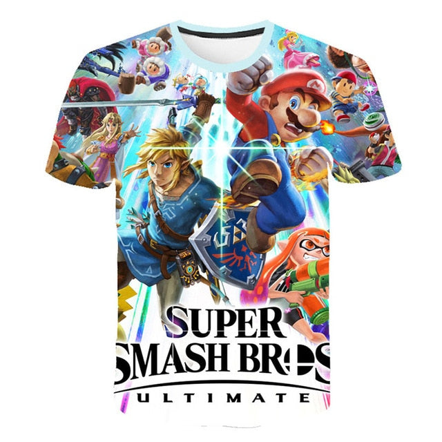 Super Smash Bros Ultimate T-Shirt Kids and Men