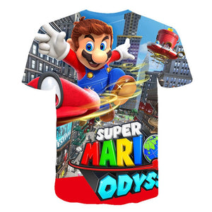 Super Mario Odyssey T-Shirt Kids and Men