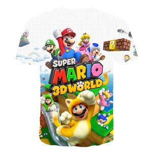 Super Mario 3D World T-Shirt Kids and Men