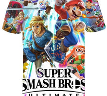 Load image into Gallery viewer, Super Smash Bros Ultimate T-Shirt Kids and Men