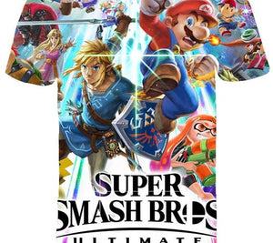 Super Smash Bros Ultimate T-Shirt Kids and Men