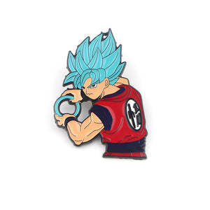 Dragon Ball Z Goku or Vegeta Brooch Pins