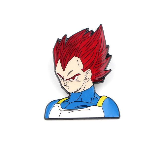 Dragon Ball Z Goku or Vegeta Brooch Pins