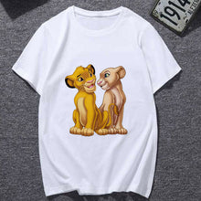 Load image into Gallery viewer, The Lion King Nala and Simba 2019 New summer T-Shirt Women