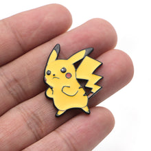 Load image into Gallery viewer, Pokemon Pikachu and Raichu Brooch Pins