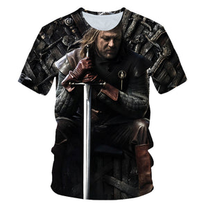 Game of Thrones Ned Stark Throne T-Shirt Men