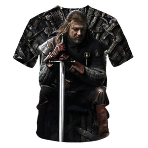 Game of Thrones Ned Stark Throne T-Shirt Men