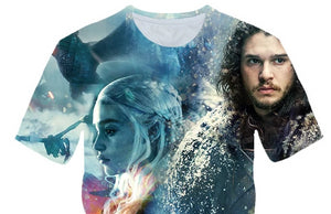 Game of Thrones Jon Snow and Khaleesi T-Shirt Men