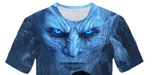 Game of Thrones Jon Snow and Khaleesi VS Night King T-Shirt Men