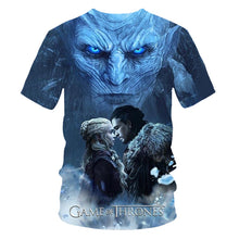 Load image into Gallery viewer, Game of Thrones Jon Snow and Khaleesi VS Night King T-Shirt Men