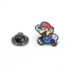 Load image into Gallery viewer, Super Mario Bros and Luigi Brooch Pins