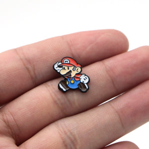 Super Mario Bros and Luigi Brooch Pins