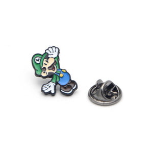 Super Mario Bros and Luigi Brooch Pins