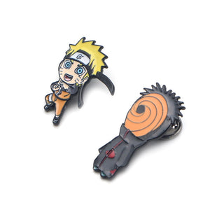 Naruto Uzumaki, Kakashi or Madara Brooch Pins