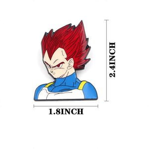 Dragon Ball Z Goku or Vegeta Brooch Pins