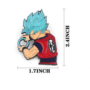 Dragon Ball Z Goku or Vegeta Brooch Pins