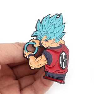 Dragon Ball Z Goku or Vegeta Brooch Pins