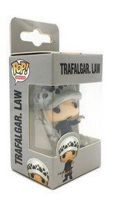 One Piece Funko Pocket Monkey D. Luffy and Trafalgar Law Keychain