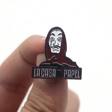 Load image into Gallery viewer, Money Heist Dali Mask Brooch Pins