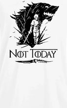 Load image into Gallery viewer, Game Of Thrones Arya Stark Not Today Black Logo T-Shirt Men