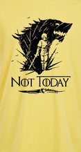 Load image into Gallery viewer, Game Of Thrones Arya Stark Not Today Black Logo T-Shirt Men