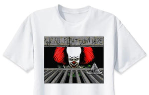 IT Clown and Paper Boat T-Shirt Men