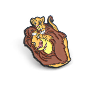 The Lion King Mufasa and Simba Brooch Pins