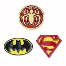 Load image into Gallery viewer, Superhero Logos 3 Diferent Types Brooch Pins