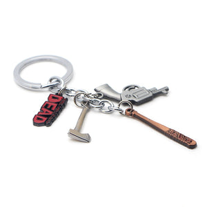 The Walking Dead Weapons Keychain