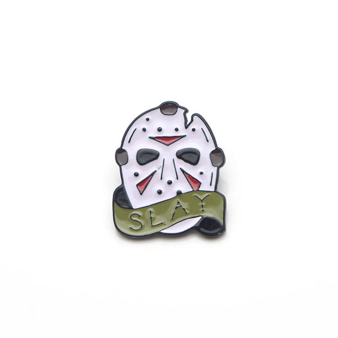 Friday the 13th Jason Mask Brooch Pins