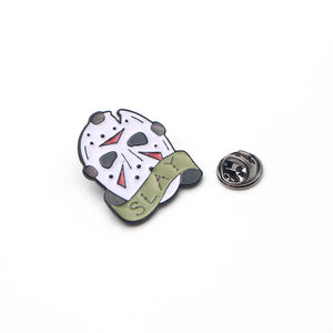 Friday the 13th Jason Mask Brooch Pins