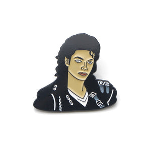 Michael Jackson Black Brooch Pins