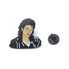 Load image into Gallery viewer, Michael Jackson Black Brooch Pins