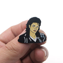 Load image into Gallery viewer, Michael Jackson Black Brooch Pins