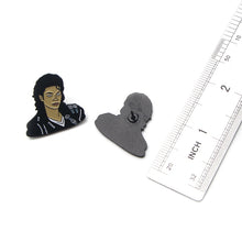 Load image into Gallery viewer, Michael Jackson Black Brooch Pins