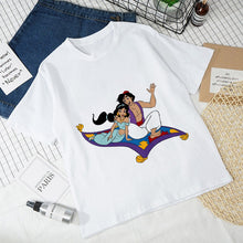 Load image into Gallery viewer, Aladdin and Jasmine on the magic Carpet 2019 New summer T-Shirt Women