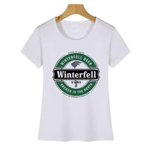 Load image into Gallery viewer, Game Of Thrones Winterfell Beer T-Shirt Women