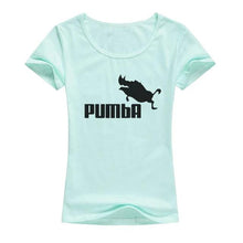 Load image into Gallery viewer, The Lion King Pumba Black Letter Colors T-Shirt Women