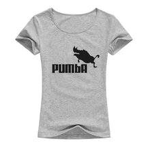 Load image into Gallery viewer, The Lion King Pumba Black Letter Colors T-Shirt Women